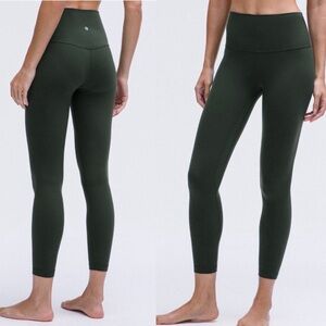 Lululemon Align High Rise 25” Legacy Green Size 2